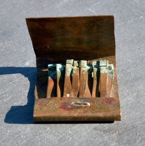 mottled metal matchbook risden mcelroy